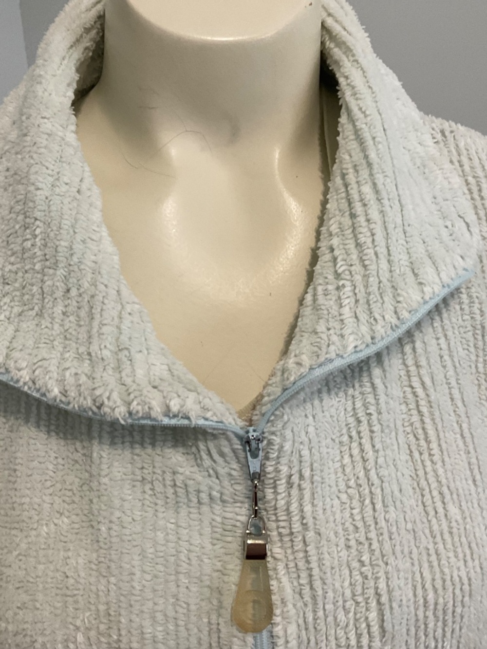 Chenille robe,green. 3X - Picture 5 of 10